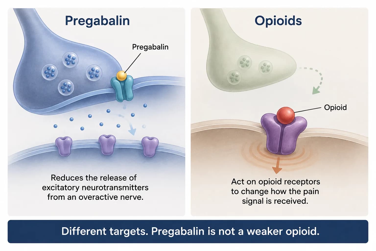 A pharmacist discussing pregabalin with a patient