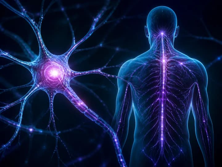 Artistic visualization of the nervous system