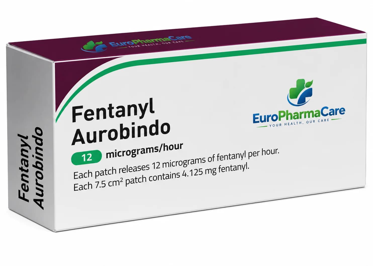 Fentanyl Aurobindo 25mcg medicine packaging
