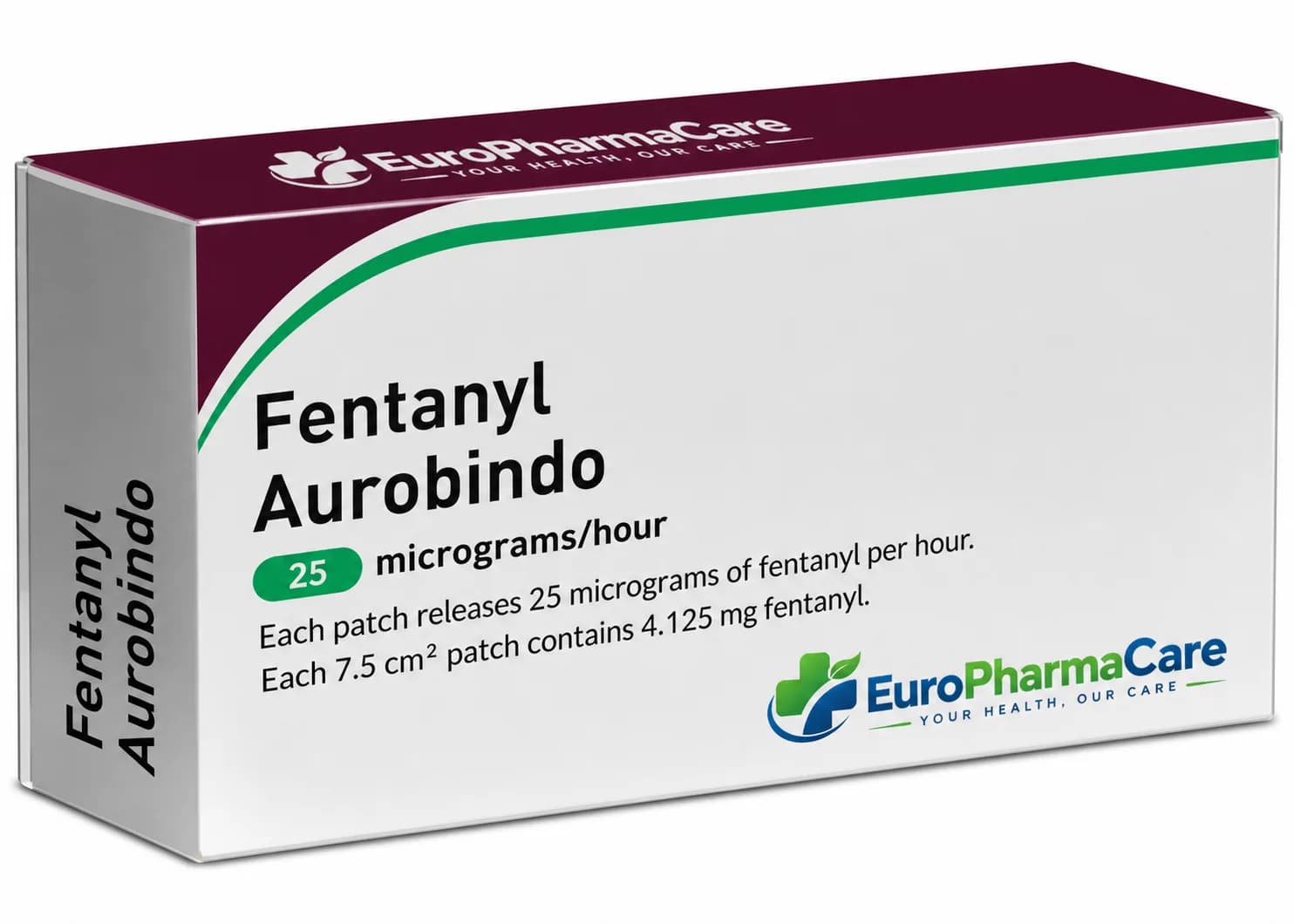 Fentanyl Aurobindo 50mcg medicine packaging