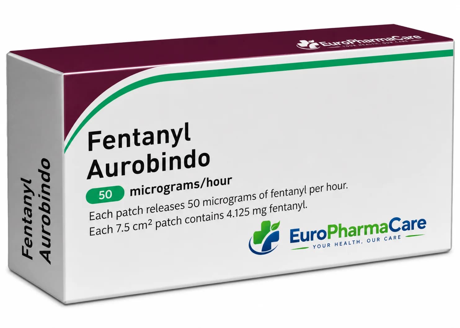 Fentanyl Aurobindo 75mcg medicine packaging