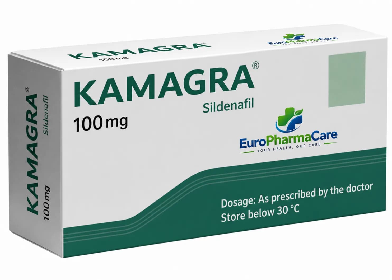 Kamagra Sildenafil 100mg medicine packaging