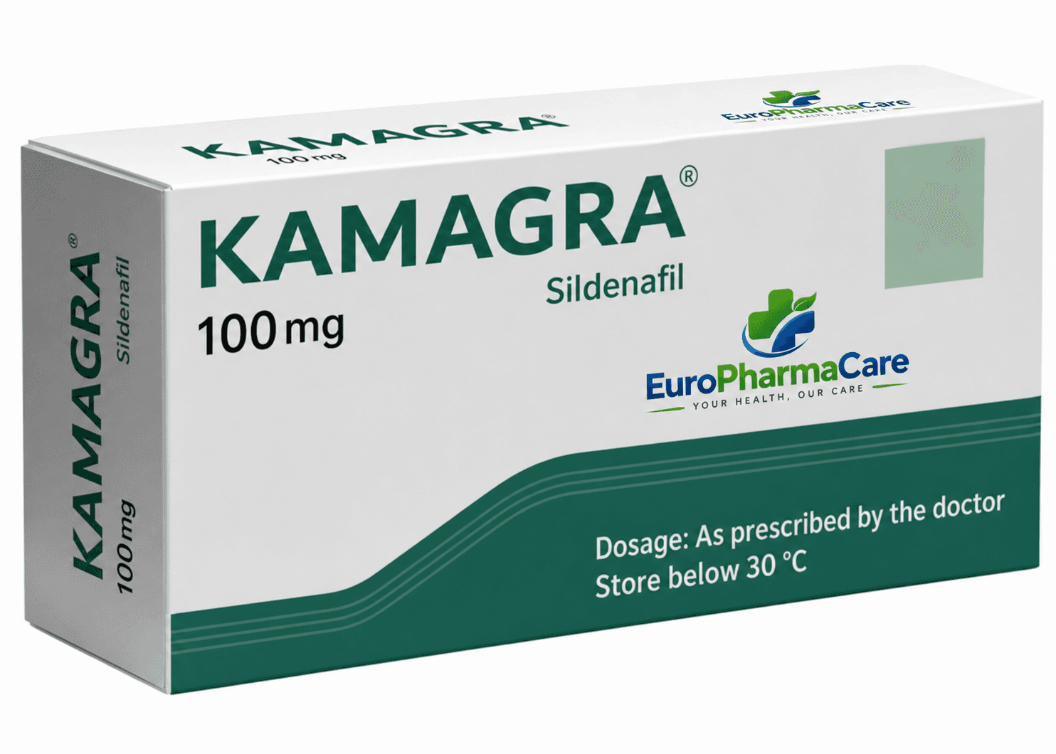 Kamagra Sildenafil 100mg medicine packaging