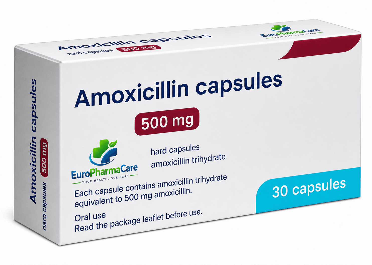 Amoxicilline 500mg medicine packaging