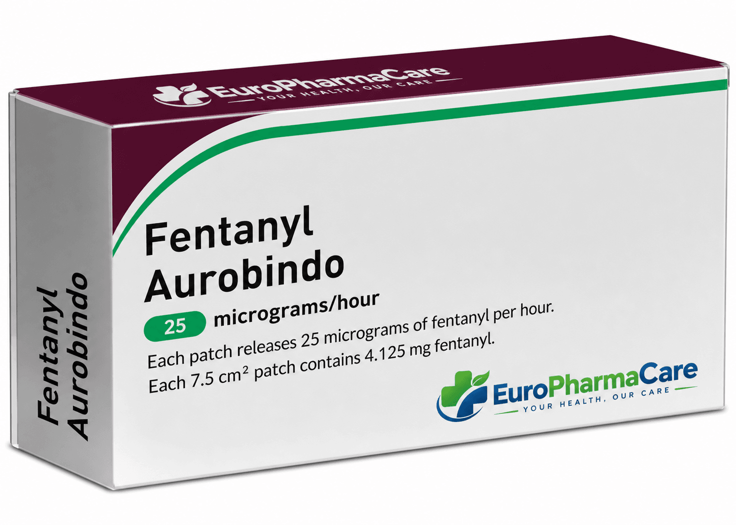 Fentanyl Aurobindo 50mcg medicine packaging