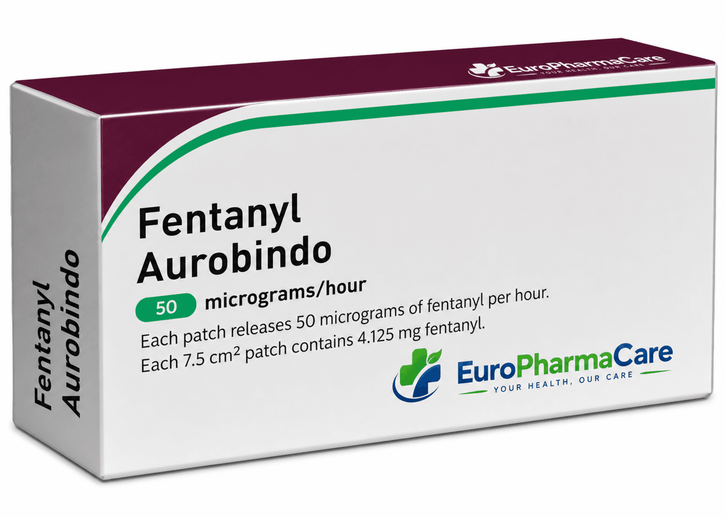 Fentanyl Aurobindo 75mcg medicine packaging