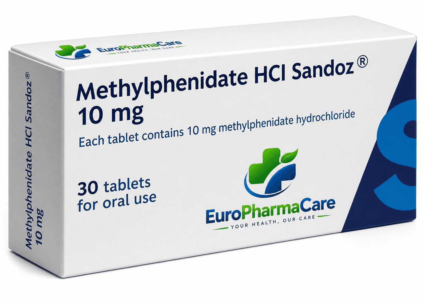 Methylphenidate 10mg medicine packaging