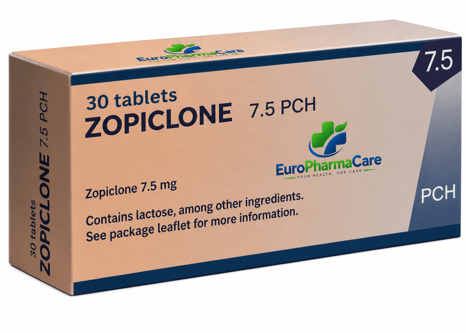Zopiclon 7.5mg medicine packaging
