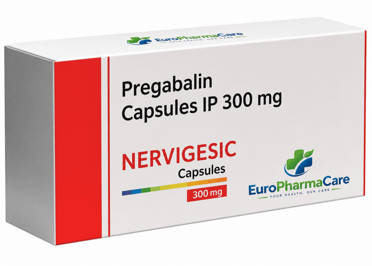 Pregabalin Nervigesic 300mg medicine packaging