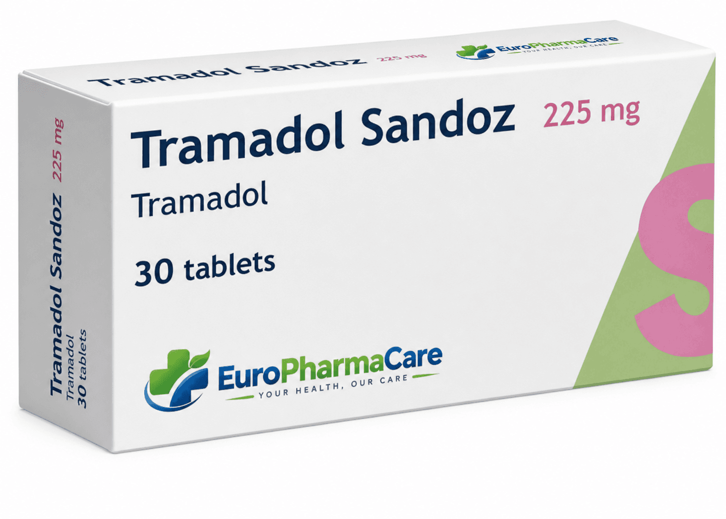 Tramadol Sandoz 225mg medicine packaging