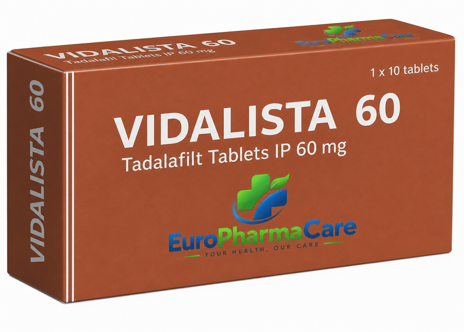 Vidalista Tadalafil 60mg medicine packaging