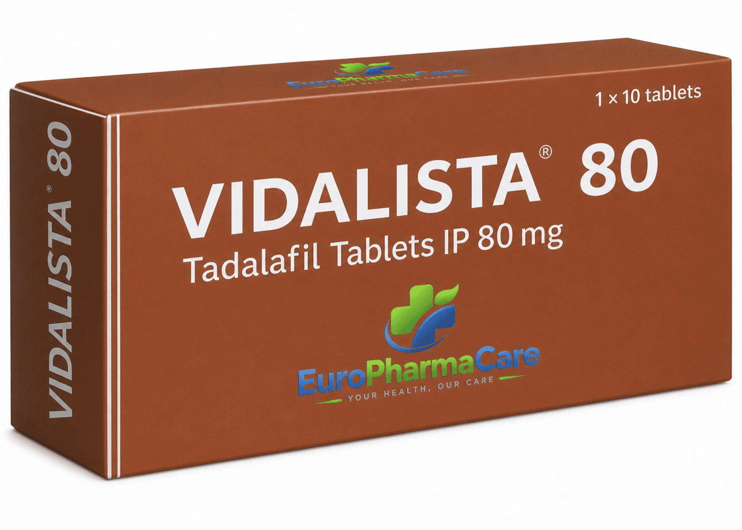 Vidalista Tadalafil 80mg medicine packaging