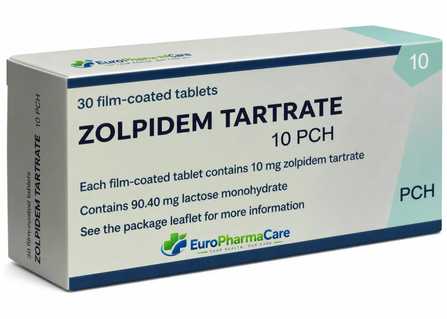 Zolpidem 10mg medicine packaging