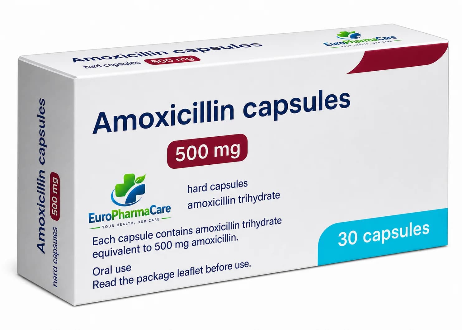 Amoxicilline 500mg medicine packaging
