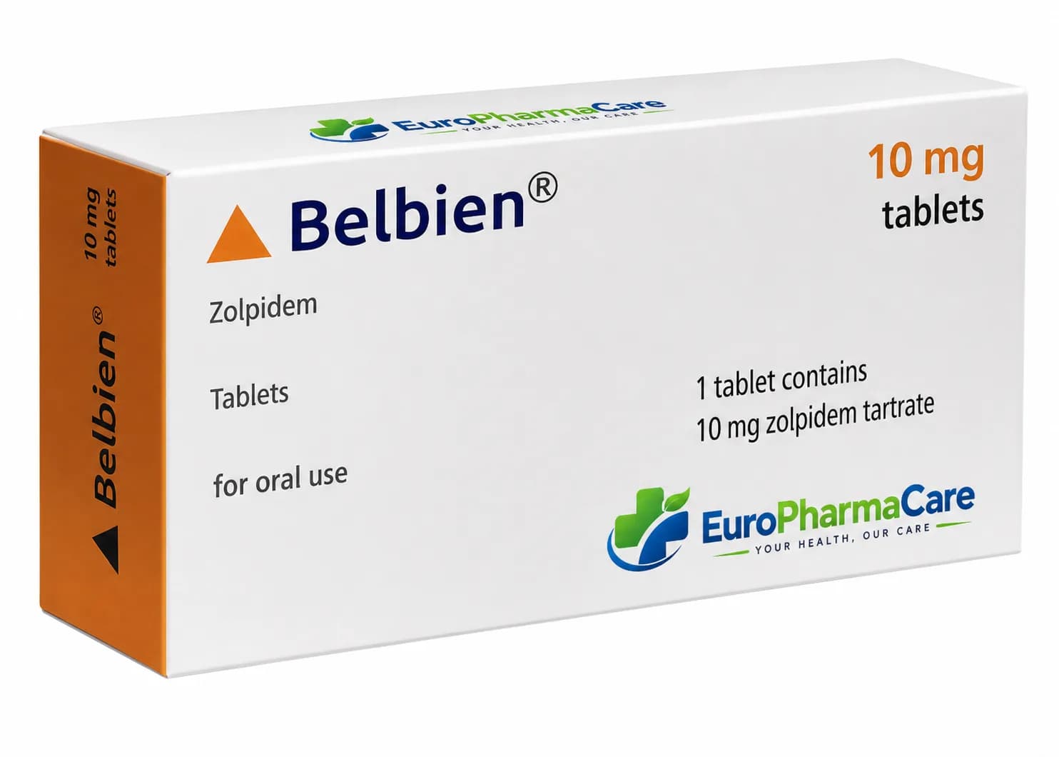 Zolpidem Belbien 10mg medicine packaging